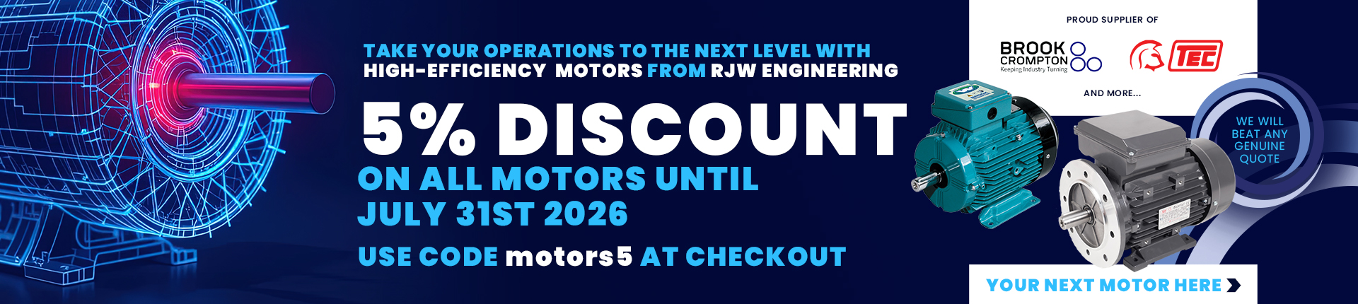 RJW 5 PER CENT Web banner design 1920 x 430