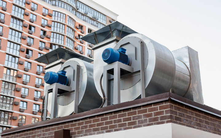 ventilation units with electric motors